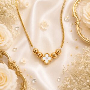 COLLAR DE ACERO QUIRÚRGICO 316L DORADO