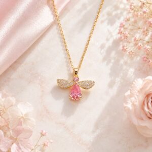 COLLAR DE ACERO QUIRÚRGICO 316L DORADO